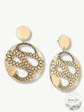 Rachel Rachel Roy Gold-Tone Snake Disc Drop Earrings by Vanessa Jane