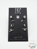 I.n.c. Silver-Tone 4-Pc. Set Crystal Stud Earrings by Vanessa Jane