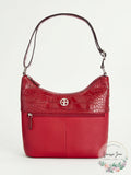 Giani Bernini Pebble Crocodile Hobo Bag, Red by Vanessa Jane