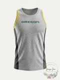 NCAA Oregon Ducks Youth Fan Gear Tank Shirt, Large 14-16, Heather Grey by Vanessa Jane
