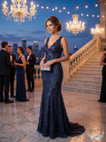 Morgan & Company Juniors Open-Back Glitter-Lace Gown by Vanessa Jane
