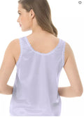 Comfort Choice Womens Lace-Trim Camisole - White, 34-36US by Vanessa Jane