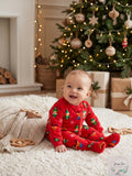 Matching Family Pajamas Infants Elf Footed Pajamas, Size 12Months by Vanessa Jane