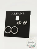 Alfani 2-Pc. Set Pave Bar & Open Circle Drop Earrings by Vanessa Jane