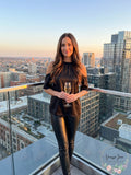 Michael Michael Kors Cold-Shoulder Cheetah-Print Top by Vanessa Jane