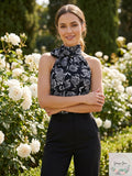 City Chic Womens Floral Print Off-the-Shoulder Top, Large by Vanessa Jane
