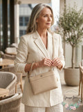 Giani Bernini Softy Weave Convertible Wristlet, - Ivory/Silver by Vanessa Jane