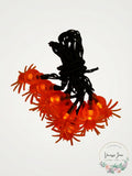UltraLED Battery Operated Spider Cap Twinkle Light String, Orange by Vanessa Jane