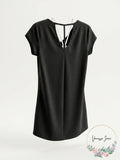 Ideology Womens Solid V-Back Tunic Activewear, Size XS by Vanessa Jane