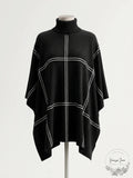 Alfani Grid-Print Turtleneck Sweater by Vanessa Jane