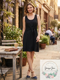Style & Co Petite Sleeveless Tie-Front Dress by Vanessa Jane