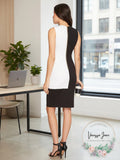 Calvin Klein Women's Sleeveless Color-Block Dress size 10 by Vanessa Jane