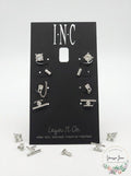 I.n.c. Silver-Tone 4-Pc. Set Crystal Stud Earrings by Vanessa Jane