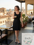 Style & Co Petite Sleeveless Tie-Front Dress by Vanessa Jane