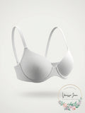 Hanro Womens Cotton Sensation T-Shirt Bra in White (71355) | Size 34E by Vanessa Jane