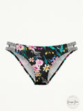 California Waves Juniors Burgandy Wildflower, Size Medium by Vanessa Jane