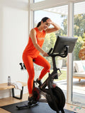 Peloton Womens Active Muscle Orange Tank, Size Medium by Vanessa Jane