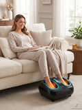 Shiatsu Foot Massager Machine with Heat - Electric Deep Kneading Massage Air by Vanessa Jane