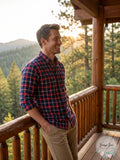 Club Room Mens Plaid Flannel Shirt by Vanessa Jane