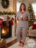 Family Pajamas Holiday Stripe Matching Pajama Set by Vanessa Jane