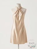 Aqua Halter Dress by Vanessa Jane