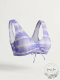 California Waves Juniors Cinch-Front Bralette High Tide Bikini Top by Vanessa Jane