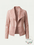 Bar Iii Moleskin Drape-Front Jacket, Size Medium by Vanessa Jane
