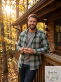 Club Room Mens Plaid Flannel Shirt by Vanessa Jane