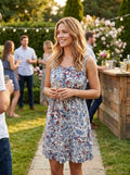 Aqua Paisley Dress, Size Small by Vanessa Jane