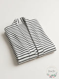Nic and Zoe Sweetheart Stripe Cardigan, Size Small by Vanessa Jane