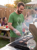 Life is Good Mens Grill Sergeant Crusher Tee, Treetop Green, Small by Vanessa Jane