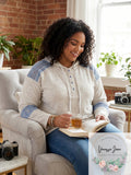 Style & Co. Womens Embellished Hoodie Sweatshirt by Vanessa Jane