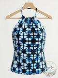 Tommy Hilfiger Womens Printed Tankini Top by Vanessa Jane