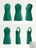 BCX Womens Juniors Sleeveless Halter Scuba Dress by Vanessa Jane