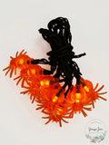 UltraLED Battery Operated Spider Cap Twinkle Light String, Orange by Vanessa Jane