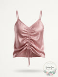 Hippie Rose Juniors Drawstring Camisole, Size Medium by Vanessa Jane