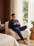 Alfani Mens Pinstripe Stretch Crew Sweatshirt by Vanessa Jane