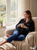 DKNY Notch-Collar Pajama Top by Vanessa Jane