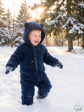 First Impressions Baby Hooded Footed Faux-Sherpa Bunting Snowsuit by Vanessa Jane
