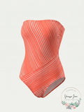 Vince Camuto Womens Red Bandeau One Piece Swimsuit by Vanessa Jane