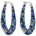 Inside Out Ocean Blue Hoop Earrings by DailySale
