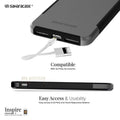 Venture Series Black Gray Case - Apple iPhone SE (2nd and 3rd Generation) by Zerodamage Sahara Case LLC