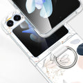 Inspire Series Floral Hard Shell Case with Ring - Samsung Galaxy Z Flip6 by Zerodamage Sahara Case LLC