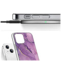 Inspire Series Purple Marble Case - iPhone 14 Plus - CP00334 by Zerodamage Sahara Case LLC