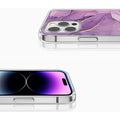 Inspire Series Purple Marble Case - iPhone 14 Pro - CP00352 by Zerodamage Sahara Case LLC