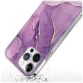 Inspire Series Purple Marble Case - iPhone 14 Pro - CP00352 by Zerodamage Sahara Case LLC