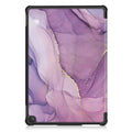 Inspire Series Tri-Fold Purple Marble Folio Case - Amazon Fire HD 10 by Zerodamage Sahara Case LLC
