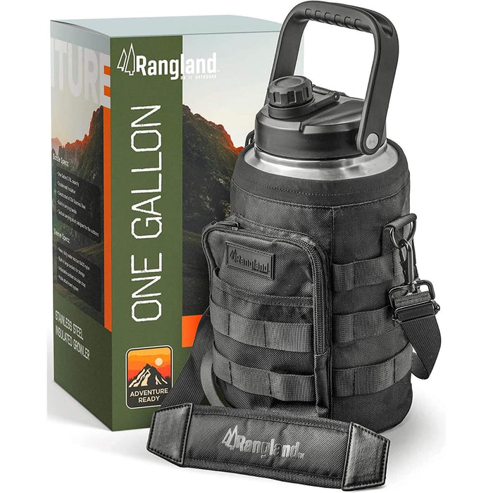 Insulated 1 Gallon Stainless Steel Wide Mouth Growler with Tactical Carrying Bag by DailySale