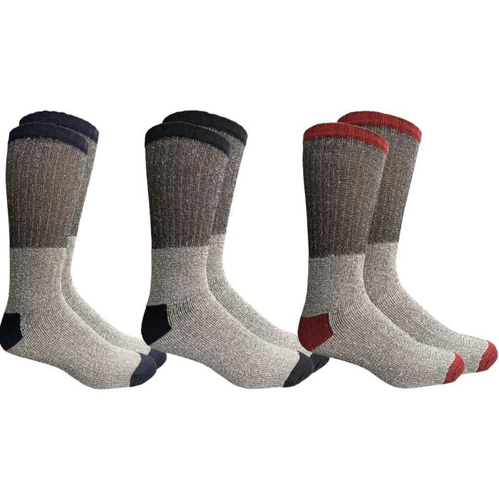 Insulated Thermal Cotton Cold Weather Crew Socks for Men or Women -3_Pack-Women by DailySale