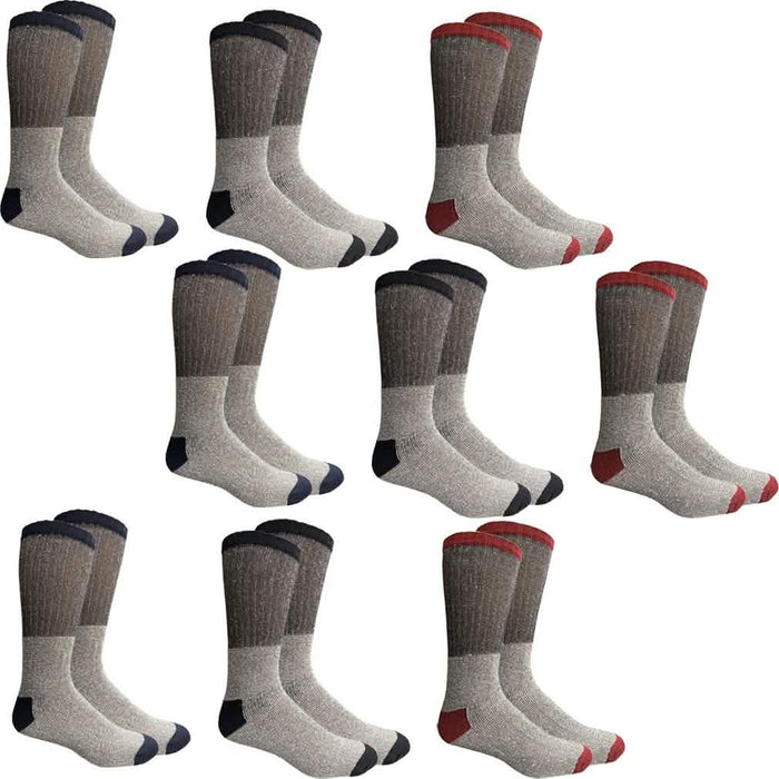 Insulated Thermal Cotton Cold Weather Crew Socks for Men or Women -9_Pack-Women by DailySale